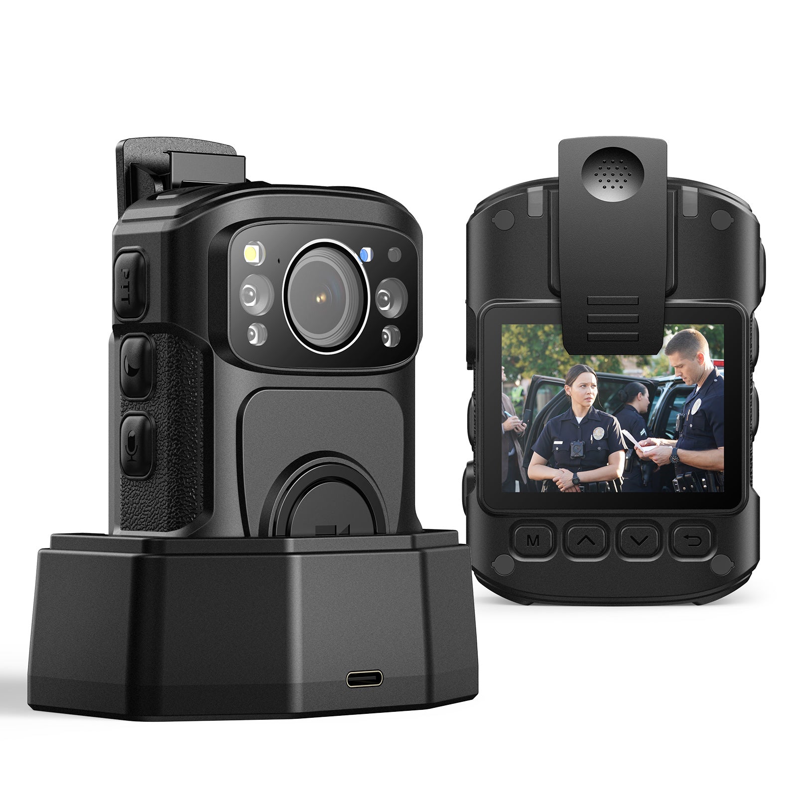 BOBLOV B4K5 4K Body Camera, IP68 GPS Body Worn Camera for 11Hrs Video Record