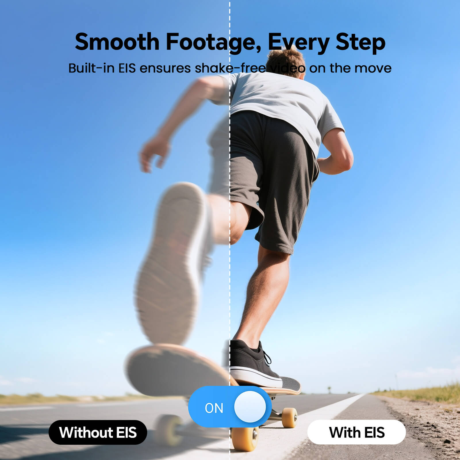 BOBLOV 5K W5 Body Camera with Microphone, Sports Camera for Vlog, 5K/15FPS and 4K/60FPS with 270° Rotating Lens, External Mic Support