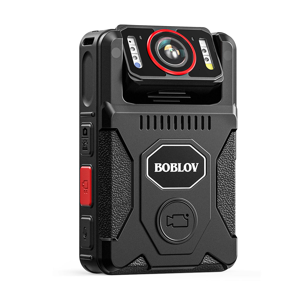 BOBLOV M7 Pro 4K GPS Body Camera, 180° Rotate BodyCam, 13-15 Hours Recording, Fast Charging