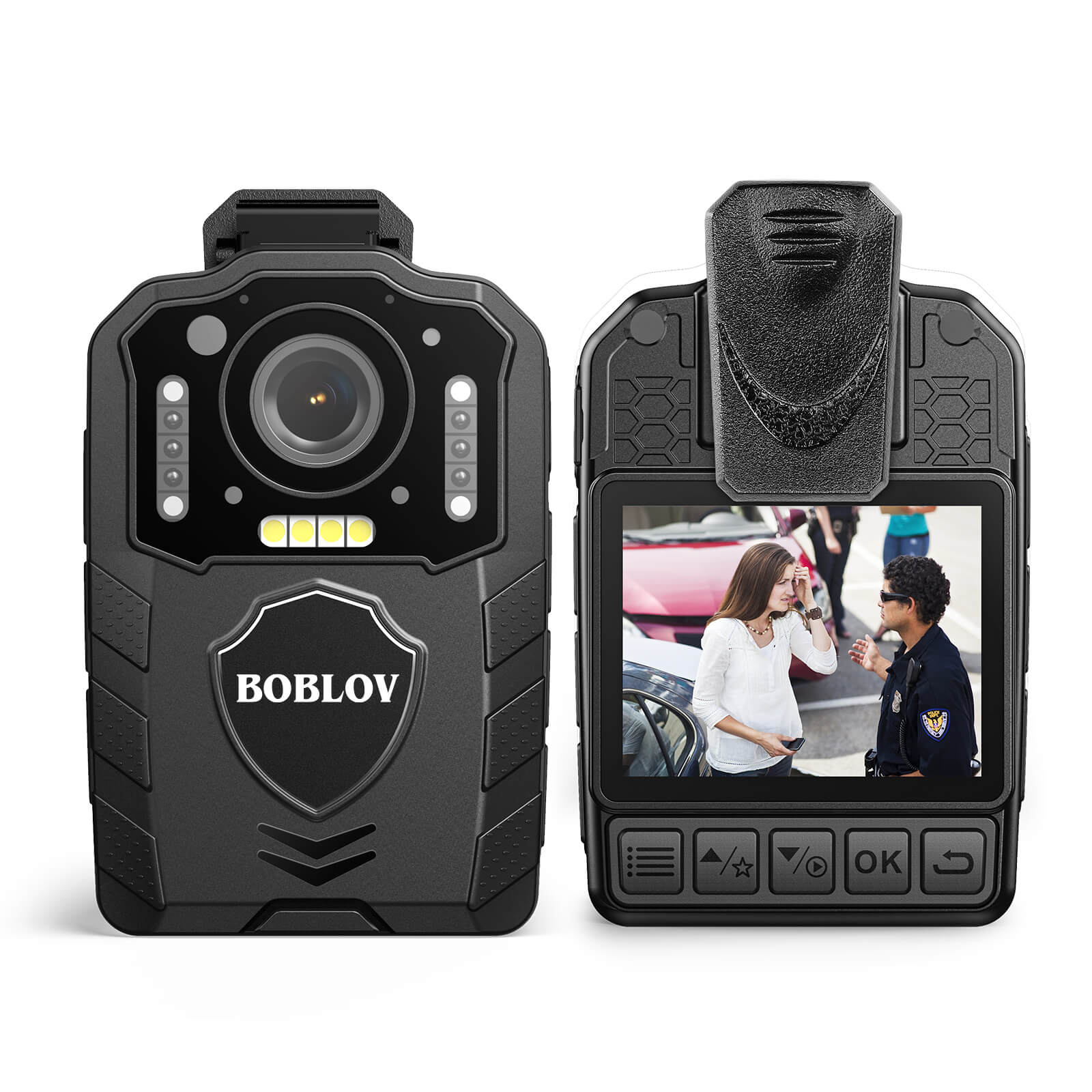 BOBLOV 1080P KJ25 Body Camera, Portable Body cam, 3000mAh Battery