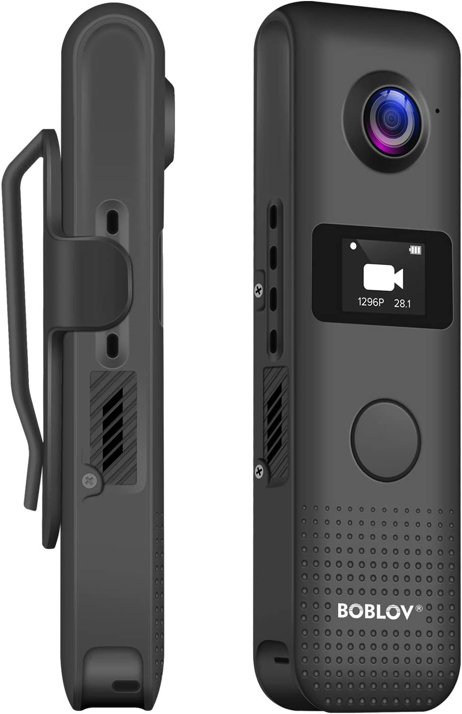 BOBLOV C18 1296P Mini Cam, WiFi Body Cam, Built-in 32G, OLED Screen 3.5 Hours 1080P Recording,Wifi