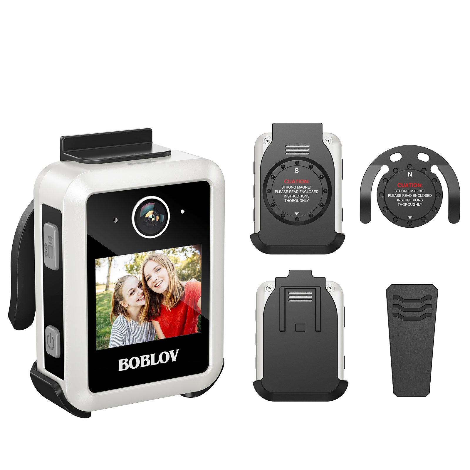 BOBLOV X2 Body Camera with 1440P resolution and LCD Display0