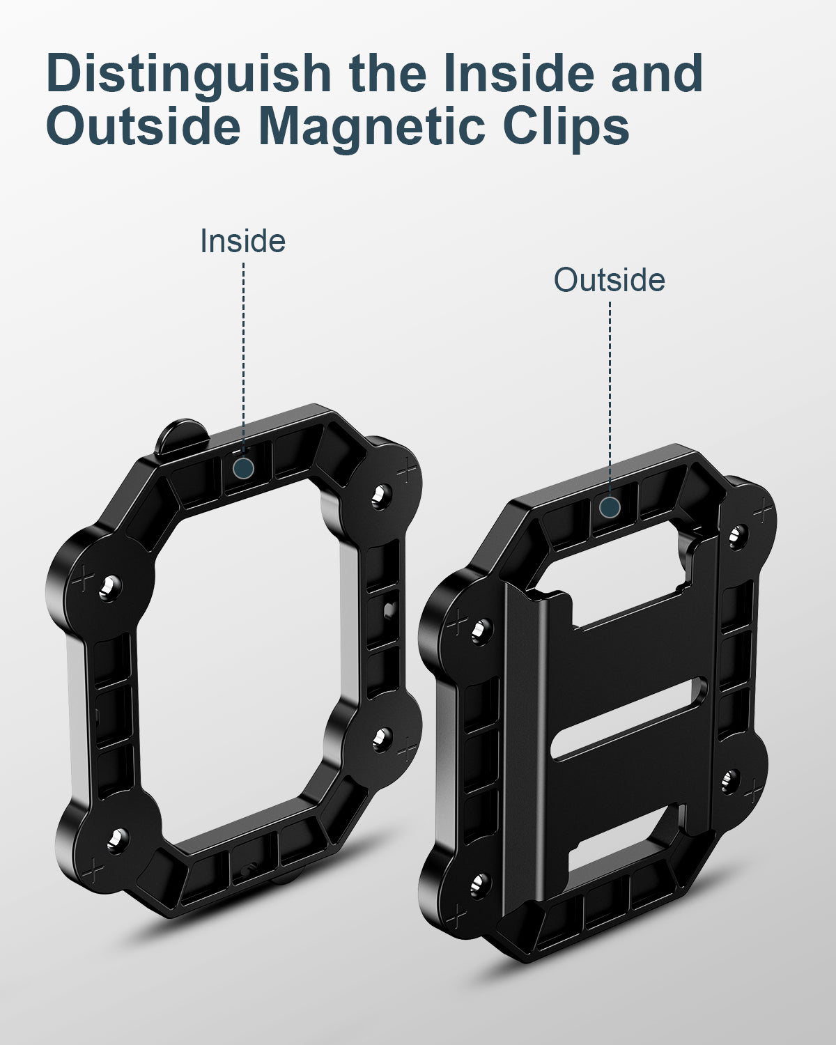 BOBLOV Body Camera Magnet Mounts, New Type Portable Black Silica Clips5