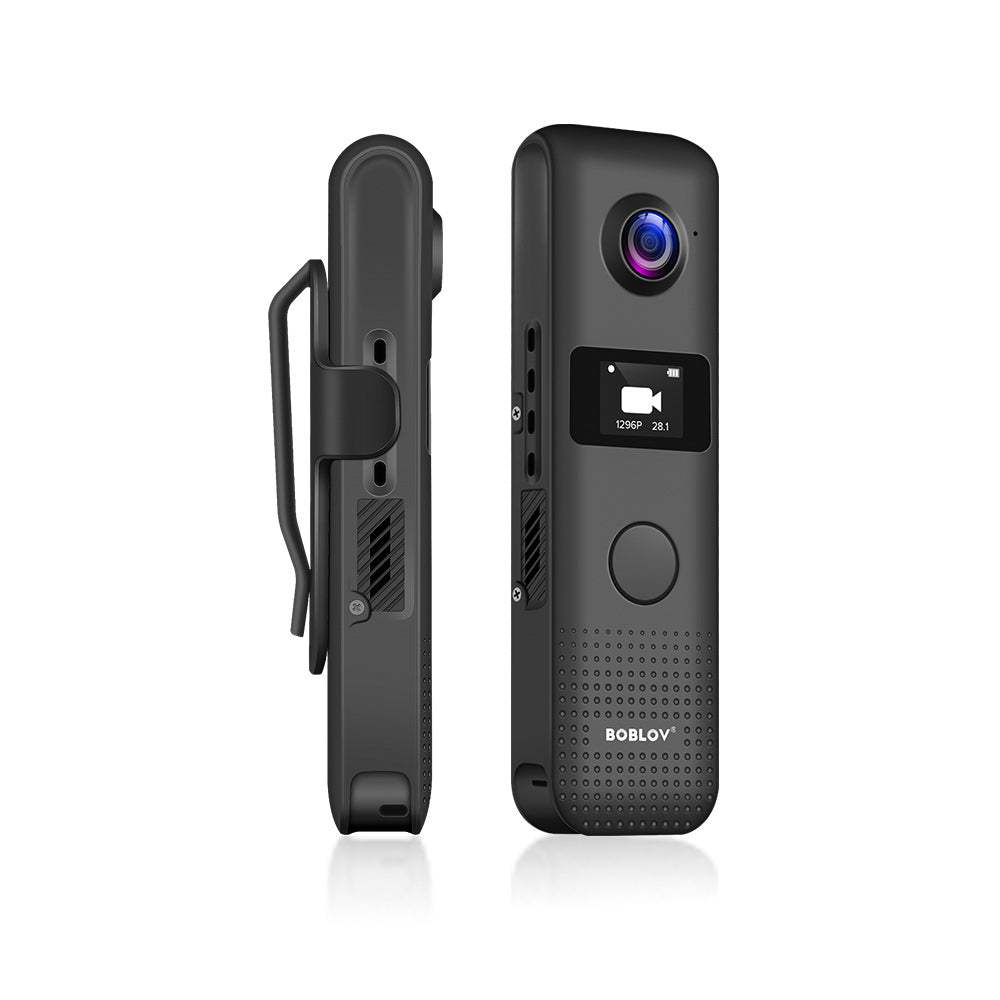 BOBLOV C18 1296P Mini Cam, WiFi Body Cam, Built-in 32G, OLED Screen 3.5 Hours 1080P Recording,Wifi