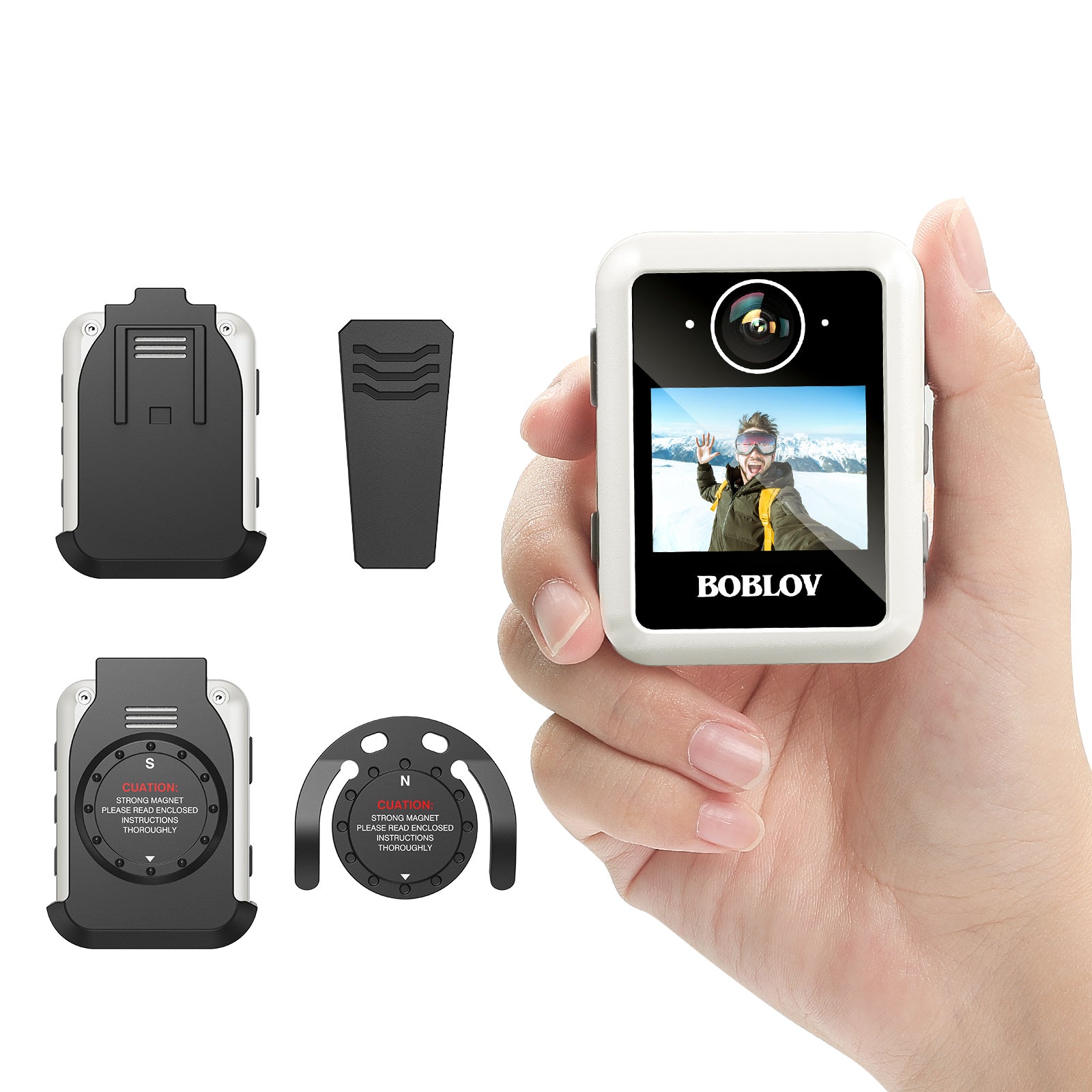 BOBLOV X2 Body Camera with 1440P resolution and LCD Display6