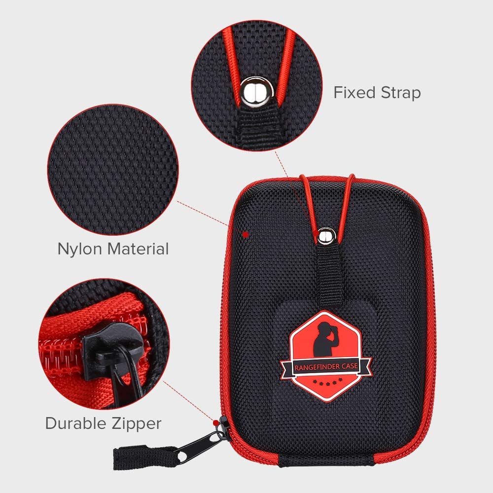BOBLOV Golf Rangefinder Case Red EVA Hard Cover Compatible with Bushnell Tectectec Nikon Callway Rangefinders