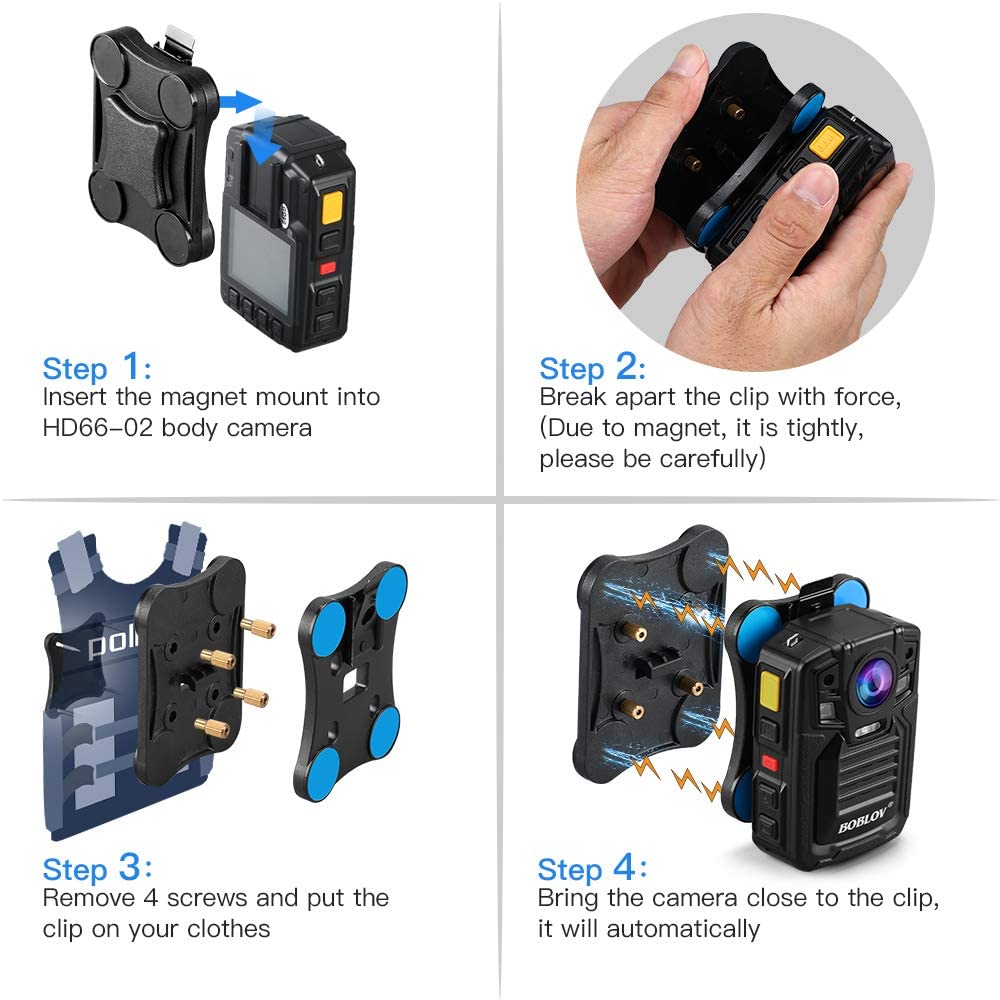 BOBLOV Magnetic Mount Clip for HD66-02.5