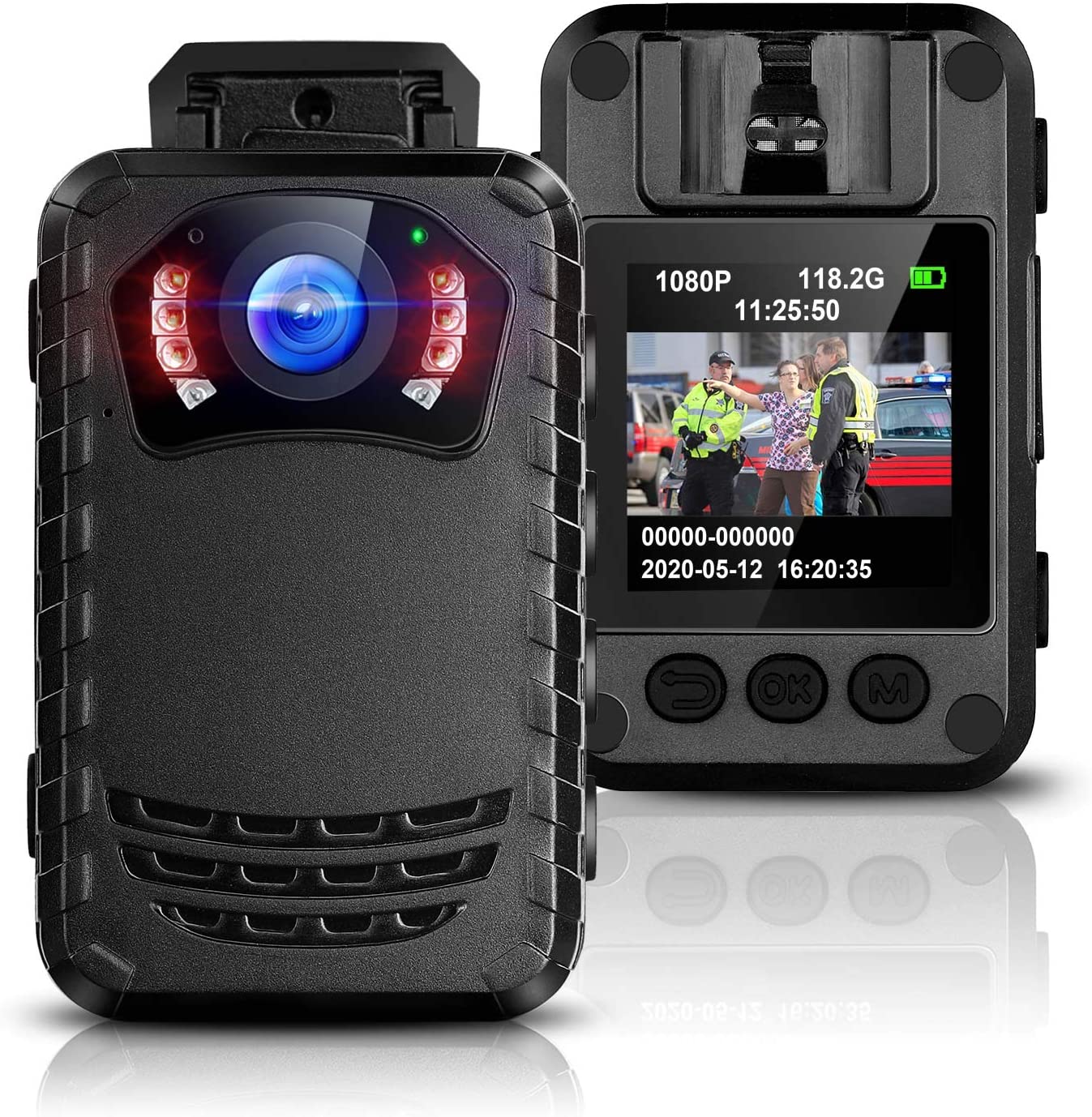 BOBLOV N9 Body Camera HD1296P with 8 hours recording capability0