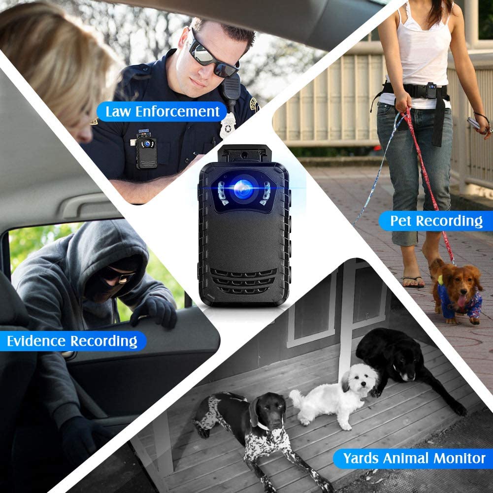 BOBLOV N9 Body Camera HD1296P with 8 hours recording capability7