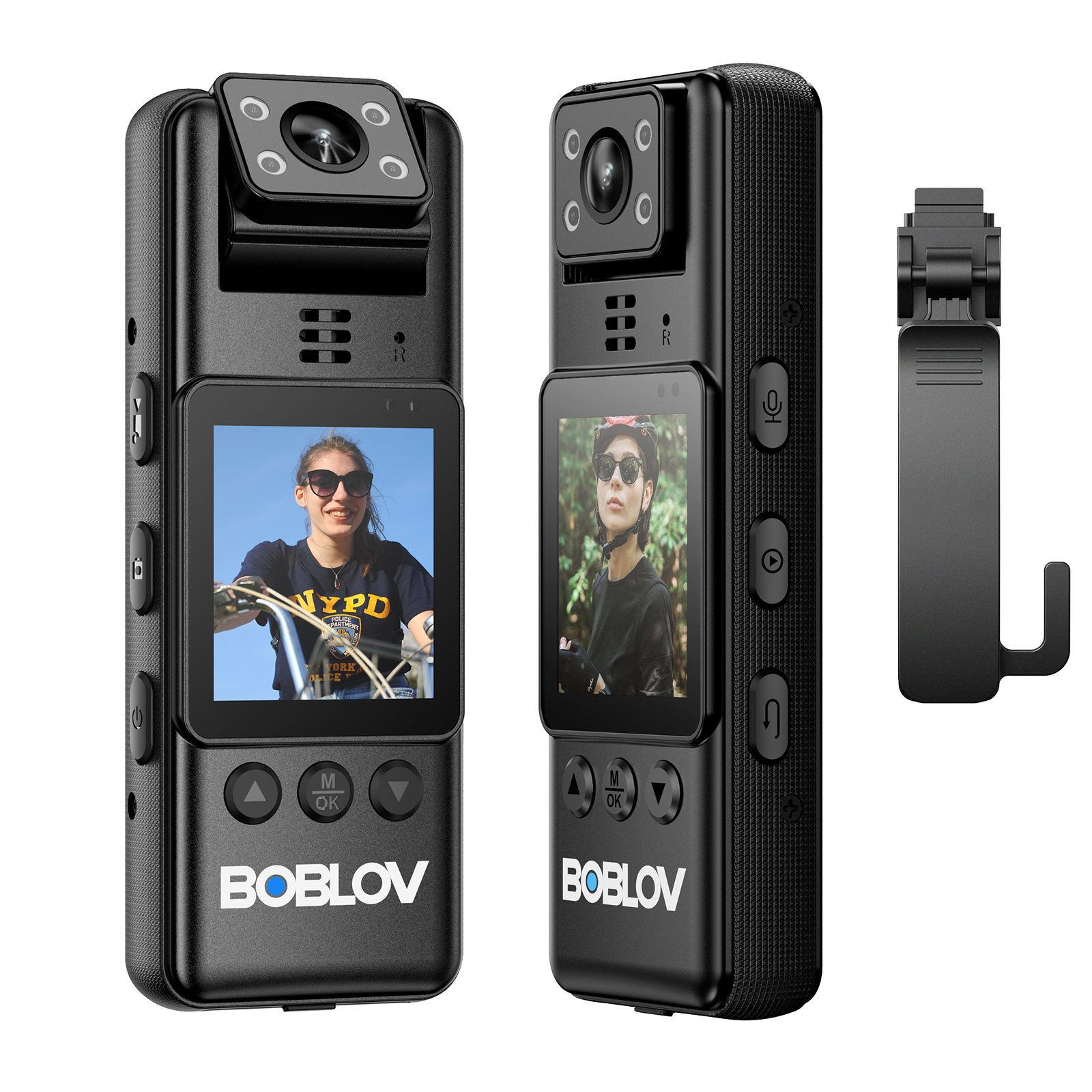 BOBLOV A23 64GB Mini Guard Cam, 180° Rotate BodyCam, Night Vision, 1080P,  Last 9 Hours Recording