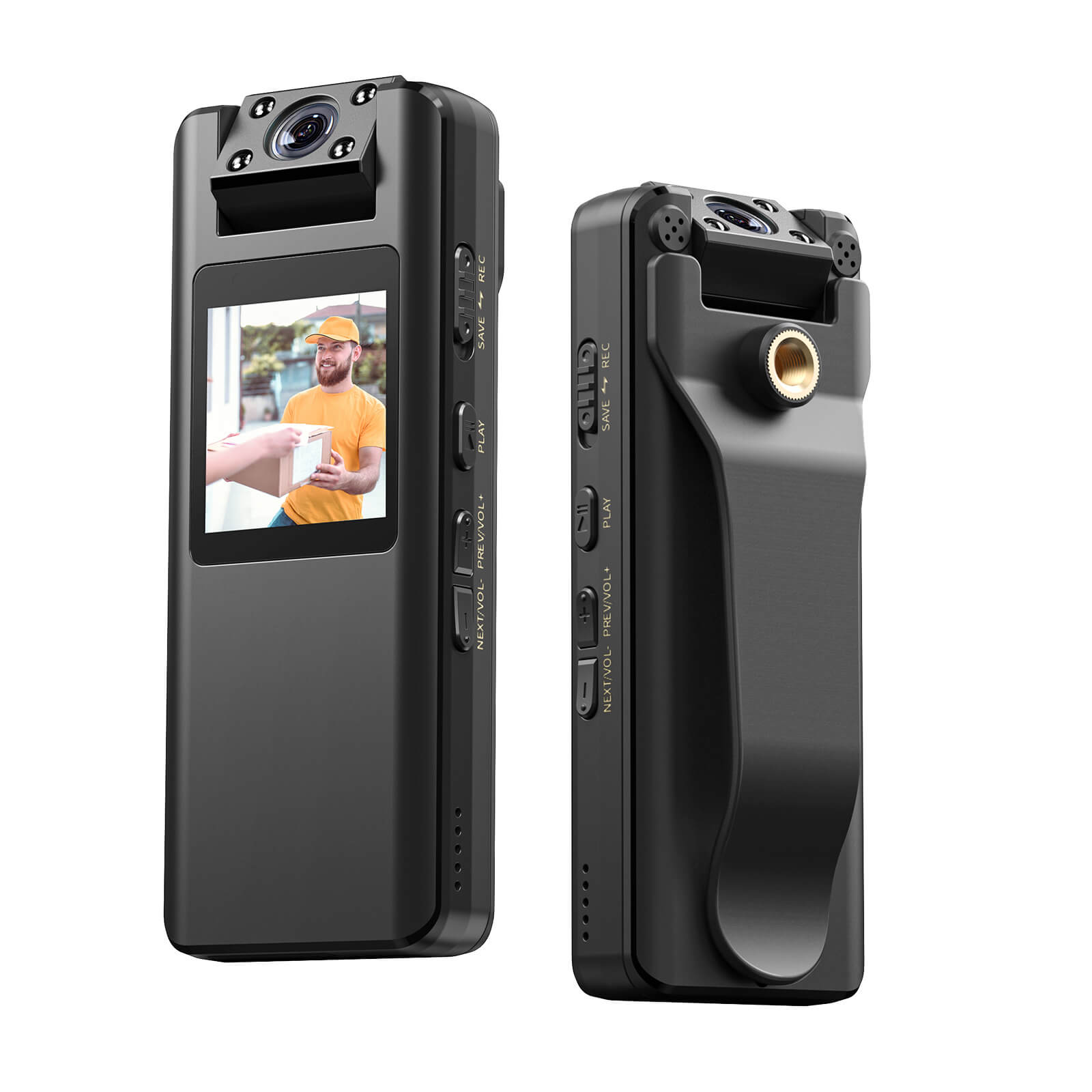 BOBLOV A22 Mini Cam, 180° Rotatable Lens, 1080P Portable Body Cam(NO Card/32/64/128GB)