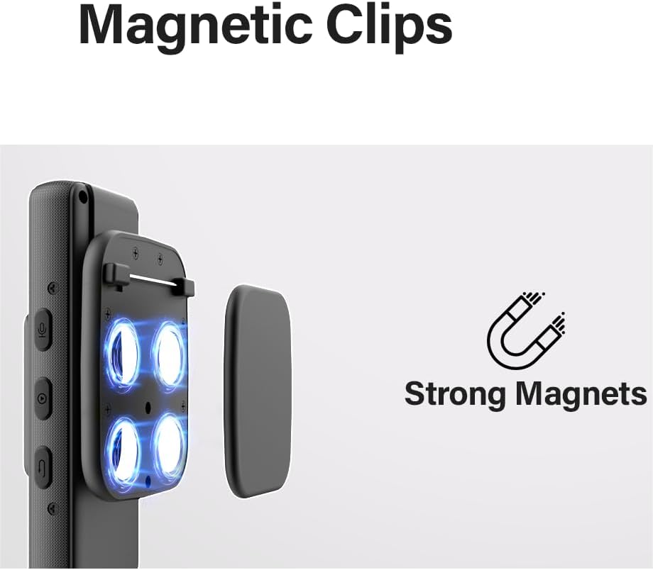 BOBLOV Magnetic Clips for Body Worn Camera, ONLY for A23 Camcorder, One Pieces of Clips